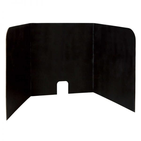 Pacon® Computer Lab Privacy Board, Black, 22"H x 22"W x 20"D, 4 Boards
