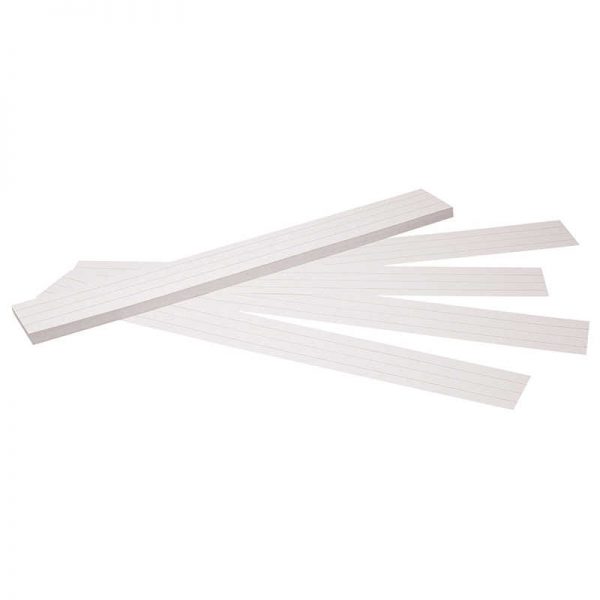 Pacon® Sentence Strips, White, 1-1/2" Ruled, 3" x 24", 100 Strips