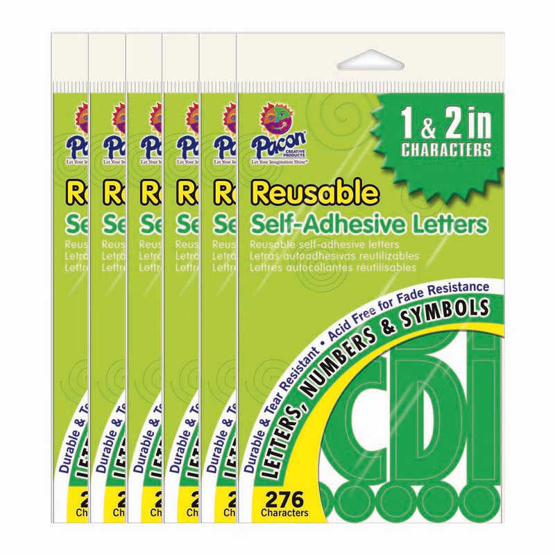 TeachersParadise Pacon® SelfAdhesive Letters, Green, Classic Font, 1