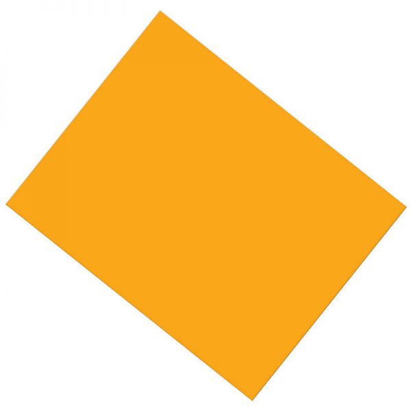 UCreate® Coated Poster Board, Orange, 22" x 28", 25 Sheets