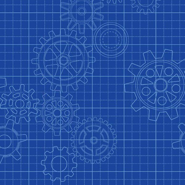 Fadeless® Bulletin Board Art Paper, Gears, 48" x 50'