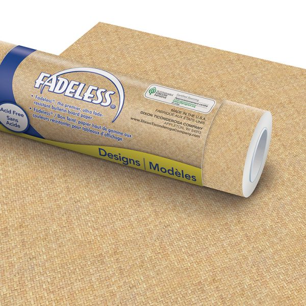Fadeless® Design Roll, 48" x 12', Wicker, 4 Rolls