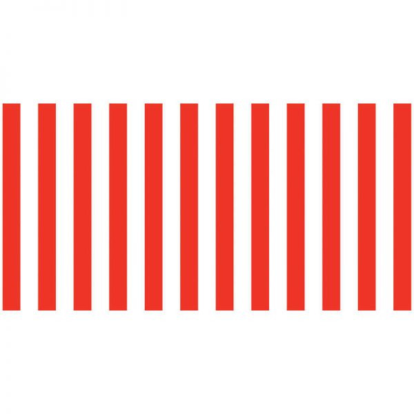 Fadeless® Bulletin Board Art Paper, Classic Stripes - Red & White, 48" x 50', 1 Roll