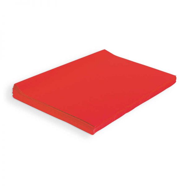 Spectra® Deluxe Bleeding Art Tissue, Scarlet, 20" x 30", 480 Sheets
