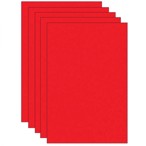 Spectra® Deluxe Bleeding Art Tissue, Scarlet Red, 20" x 30", 24 Sheets Per Pack, 5 Packs