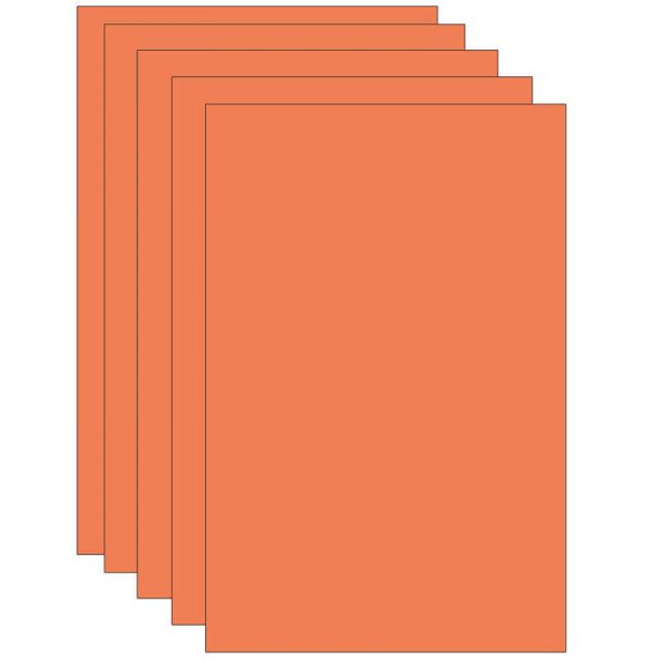 Spectra® Deluxe Bleeding Art Tissue, Orange, 20" x 30", 24 Sheets Per Pack, 5 Packs