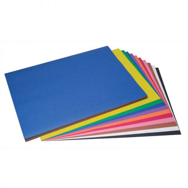 SunWorks® Construction Paper, 10 Assorted Colors, 18" x 24", 100 Sheets