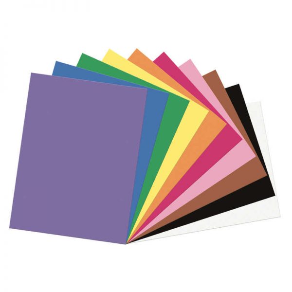 SunWorks® Construction Paper, 10 Assorted Colors, 9" x 12", 200 Sheets