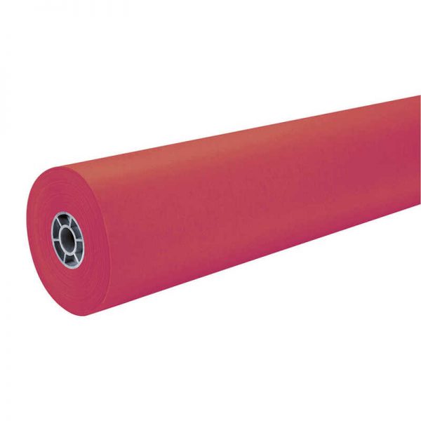 ArtKraft® Duo-Finish® Paper, Scarlet, 36" x 500', 1 Roll