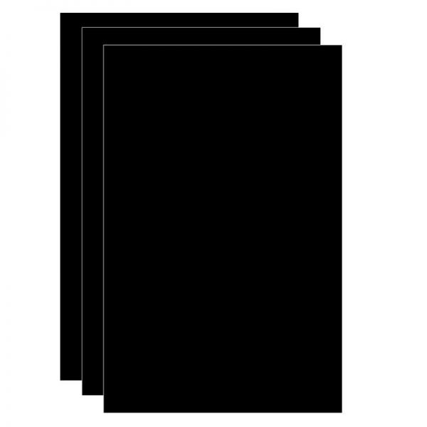 Pacon® Plastic Art Sheets, Black, 11" x 17", 8 Sheets Per Pack, 3 Packs