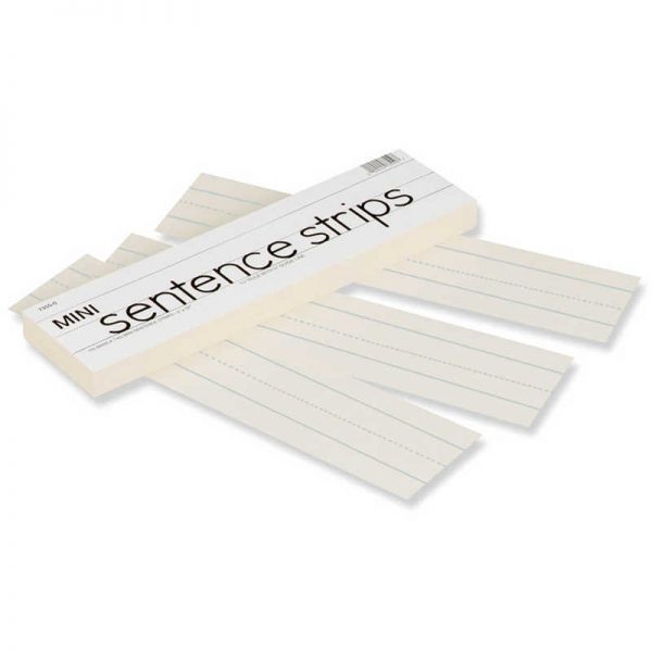 Pacon® Mini Sentence Strips, Manila, 3" x 12", 100 Strips