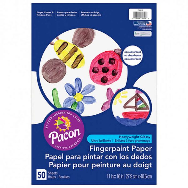 Art Street® Fingerpaint Paper, White, 11" x 16", 50 Sheets