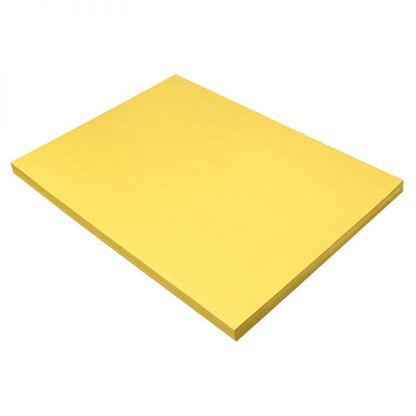 SunWorks® Construction Paper, Yellow, 18" x 24", 100 Sheets