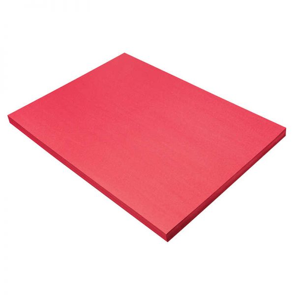 SunWorks® Construction Paper, Holiday Red, 18" x 24", 100 Sheets