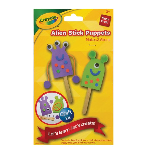 Crayola® Alien Stick Puppets Kit