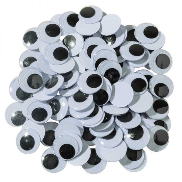 Creativity Street® Wiggle Eyes, Black, 20 mm, 100 Pieces