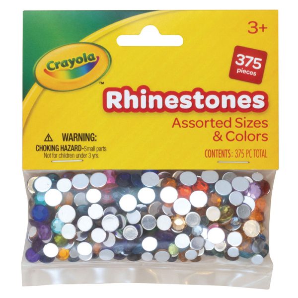Crayola® Rhinestones, Assorted Colors & Sizes, 375 Pieces