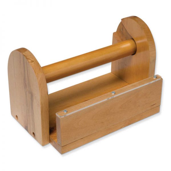 Creativity Street® Wood Masking Tape Holder, Natural Wood, 10" x 7" x 6-5/8", 1 Piece