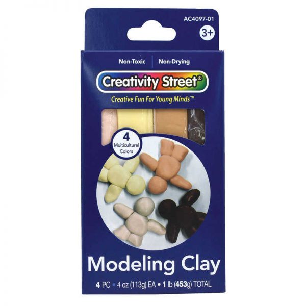 Creativity Street® Modeling Clay, 4 Multi-Cultural Assortment, 1 lb/4 Sticks