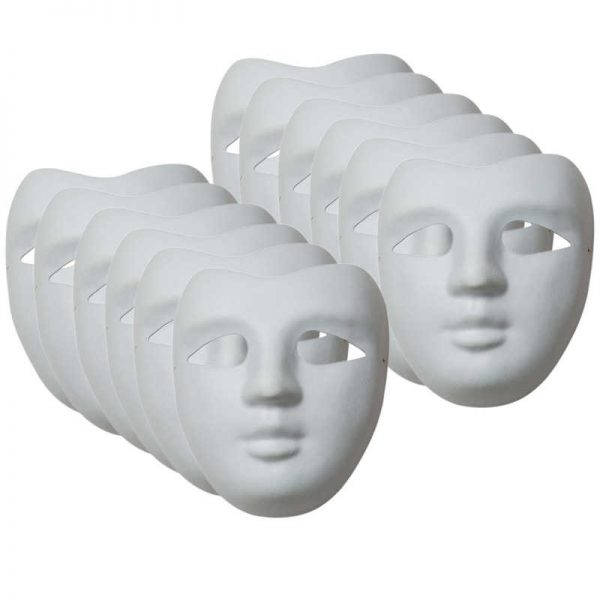 Creativity Street® Paperboard Mask, V-Shaped Mask, 8-1/2" x 7", Pack of 12