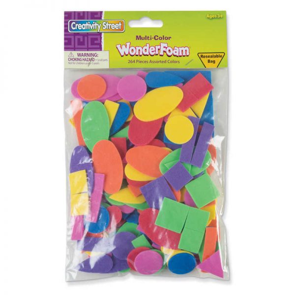 Creativity Street® Shapes Assortment, Assorted Colors & Sizes, 264 Pieces