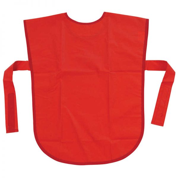 Creativity Street® Vinyl Primary Art Smock, Ages 3+, Red, 22" x 16", 1 Piece