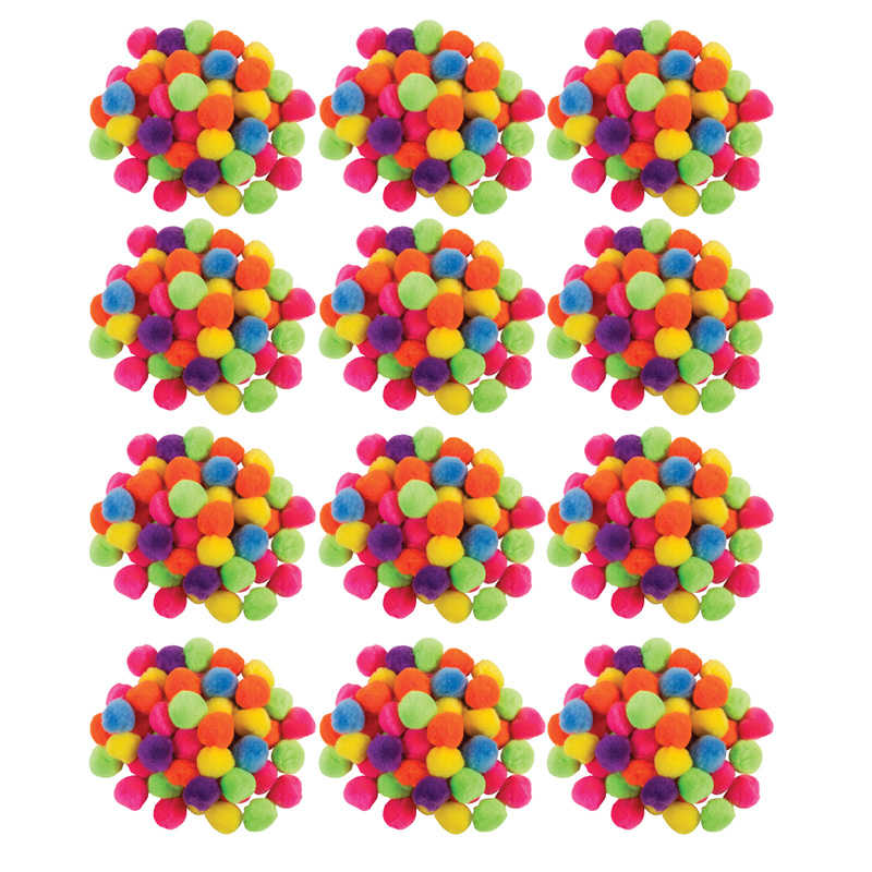Pons Color TeachersParadise - Creativity Street® Pom Pons, Hot Colors, 1