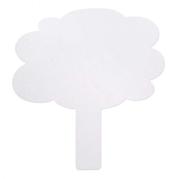 Pacon® Quick Response Paddle Whiteboard, 2-sided, Plain/Plain, 9" x 9-1/2", 25 Boards