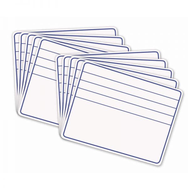 Pacon® Whiteboard, 1-sided, Lines with Blank Space, 9" x 12", 10 Boards