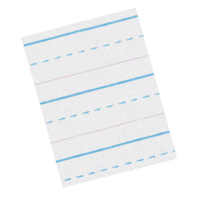 Zaner-Bloser™ Sulphite Handwriting Paper, Dotted Midline, Grade 2, 1/2" x 1/4" x 1/4" Ruled Long, 10-1/2" x 8", , 500 Sheets Per Pack, 2 Packs