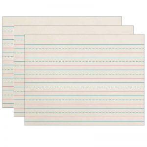 Zaner-Bloser™ Newsprint Handwriting Paper, Dotted Midline, Grade K, 3/4" x 3/8" x 3/8" Ruled Long, 10-1/2" x 8", 500 Sheets Per Pack, 3 Packs