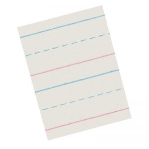Zaner-Bloser™ Newsprint Handwriting Paper, Dotted Midline, Grade 1, 5/8" x 5/16" x 5/16" Ruled Long, 10-1/2" x 8", 500 Sheets Per Pack, 3 Packs