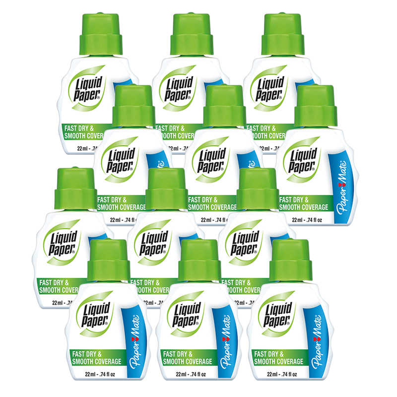 Paper Mate Liquid Paper Fast Dry Correction Fluid, 22 mL, 1 Count