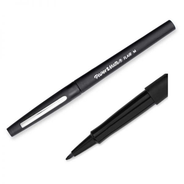 PaperMate® Flair® Felt Tip Pen, Medium, Black