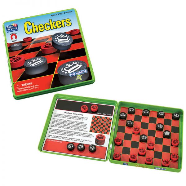 PlayMonster Take 'N' Play Anywhere™ Magnetic Checkers Game