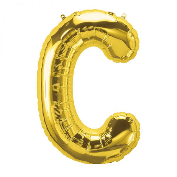 North Star by Pioneer 16" Foil Balloon, Gold Letter C