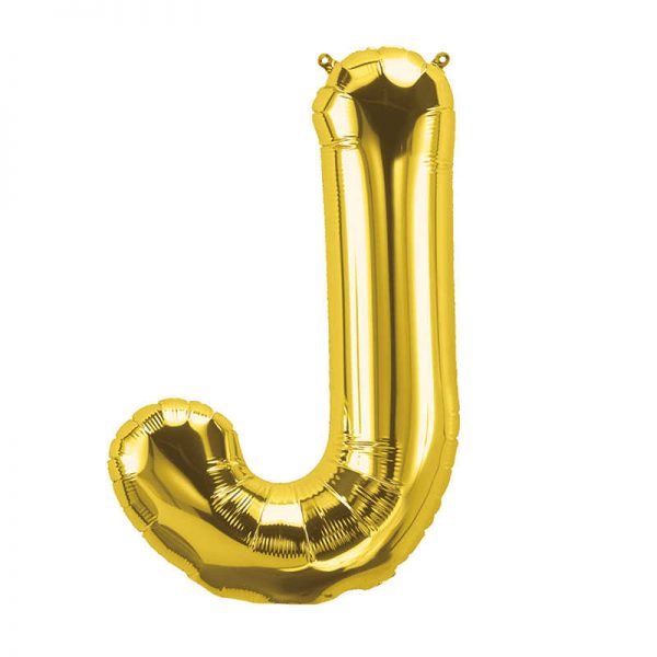 North Star by Pioneer 16" Foil Balloon, Gold Letter J