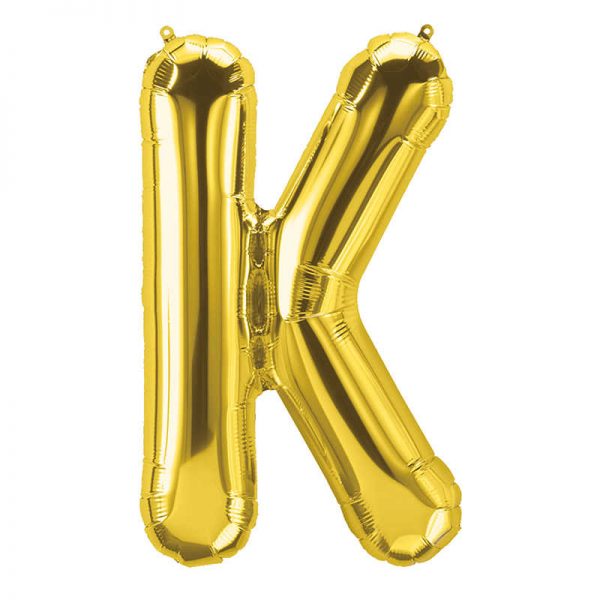 North Star by Pioneer 16" Foil Balloon, Gold Letter K