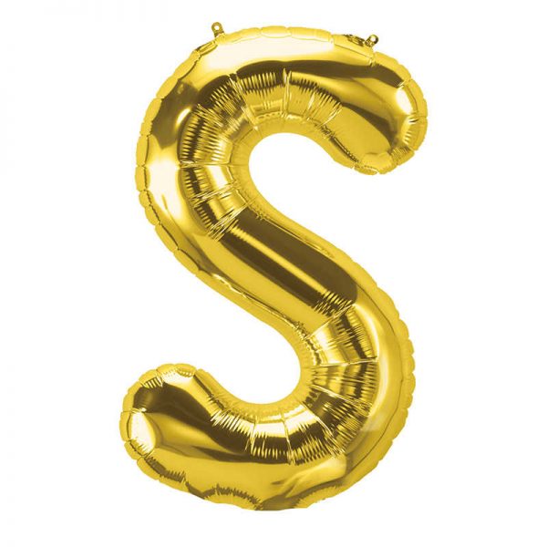North Star by Pioneer 16" Foil Balloon, Gold Letter S