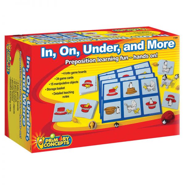 Primary Concepts™ Primary Concept™ In, On, Under, and More, Preposition Game