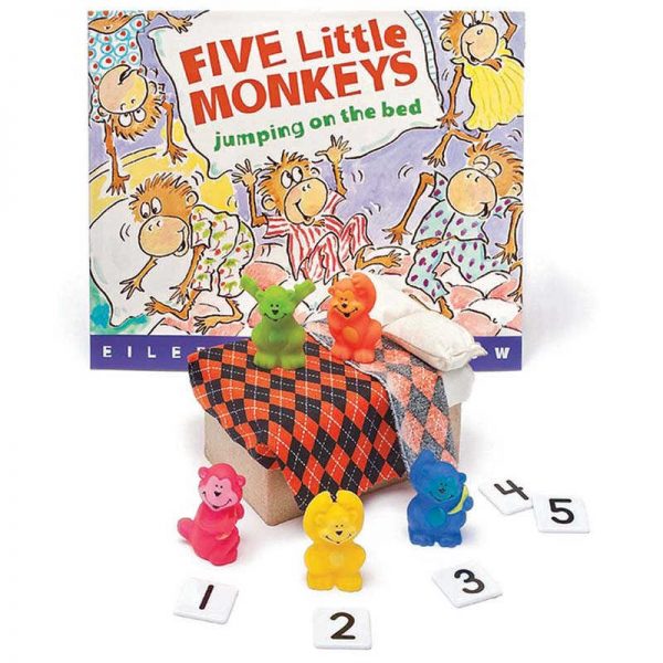 Primary Concepts™ Five Little Monkeys Jumping on the Bed 3-D Storybook