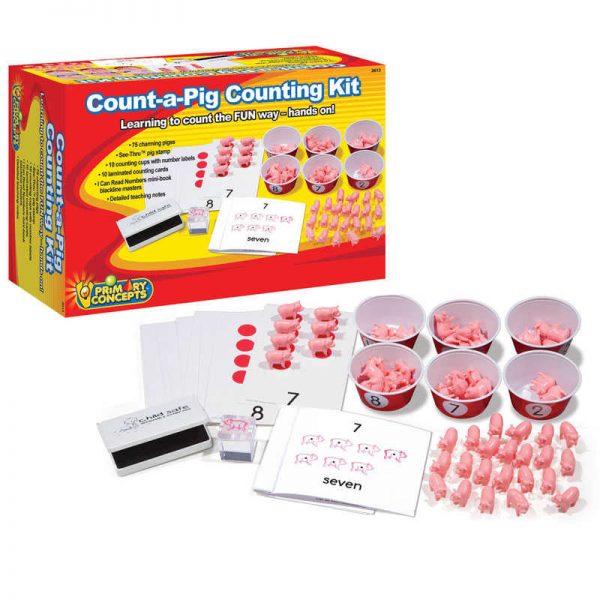 Primary Concepts™ Count-a-Pig Counting Kit