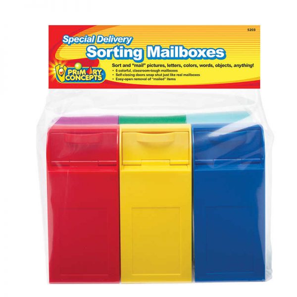Primary Concepts™ Sorting Mailboxes, Pack of 6