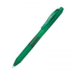 Pentel® EnerGel-X™ Retractable Liquid Gel Pen, Green, Pack of 12