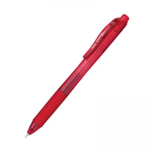 Pentel® EnerGel-X™ Retractable Liquid Gel Pen, Red, 0.5mm, Pack of 12