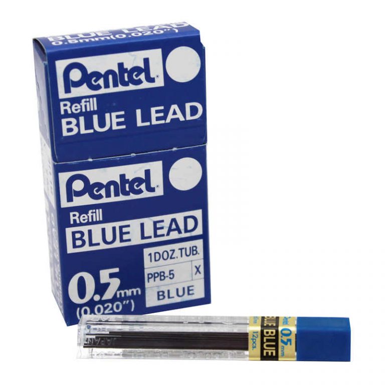 TeachersParadise - Pentel® Refill Lead Blue (0.5mm) Fine, 12 Pieces Per ...
