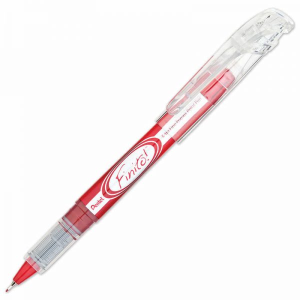 Pentel® FINITO!® Porous Point Pen, Extra Fine Point, Red