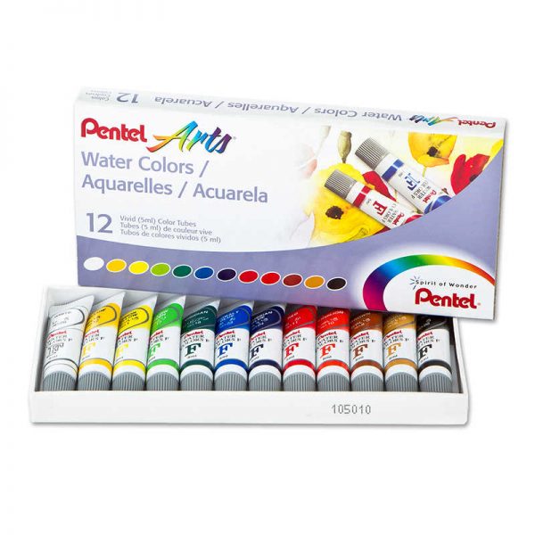 Pentel® Pentel Arts® Water Colors, Set of 12