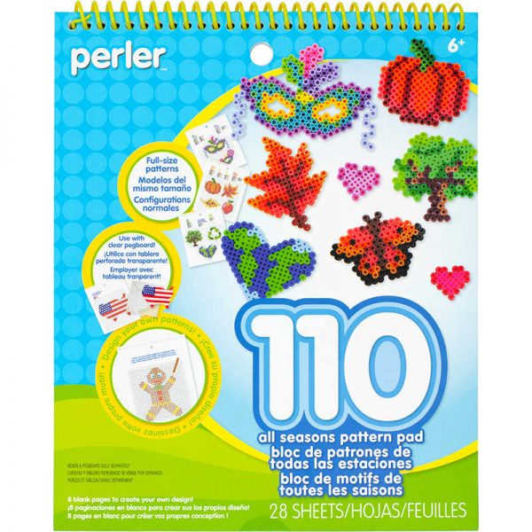 Perler All Seasons Pattern Pad for Fuse Beads, 110 Patterns