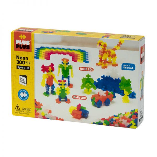 Plus-Plus® Open Play Set, Neon, 300 pieces